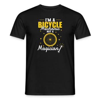 I'm a Bicycle Mechanic not a Magician - Men's T-Shirt - black - Front - AI Model Male 178 light (178cm)