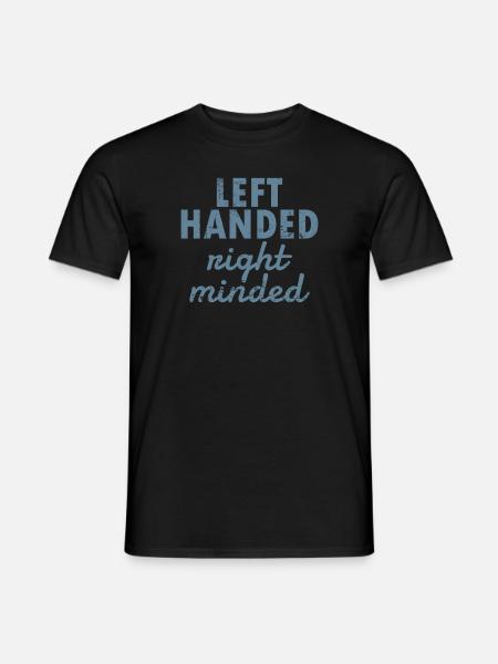 Left Handed Night minded Left-handed - Men's T-Shirt - black