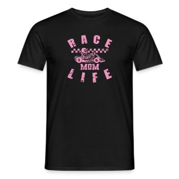 Piste de course de kart Race Mom Life - T-shirt homme - noir - Devant - AI Model Male 178 light (178cm)