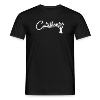 Calisthenics Fitness Training Körper Workout - Männer T-Shirt - Schwarz - Vorne - AI Model Male 178 light (178cm)