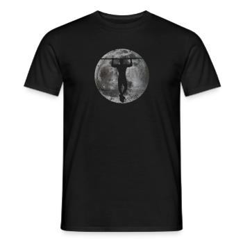 Calisthenics Logo Pull-up Fitness Workout - Men's T-Shirt - black - Front - AI Model Male 178 light (178cm)