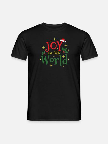 Joy to the World Weihnachten X-Mas - Männer T-Shirt - Schwarz
