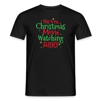 C’est mon film de Noël regarder le design - T-shirt homme - noir - Devant - AI Model Male 178 light (178cm)