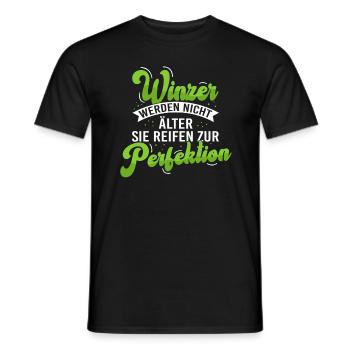 Winzer Geburtstag Weinberg Weinbauer - Männer T-Shirt - Schwarz - Vorne - AI Model Male 178 light (178cm)