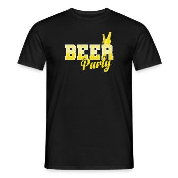 Beer Party Celebrations Dance Music Buddies - Men's T-Shirt - black - Front - AI Model Male 178 light (178cm)