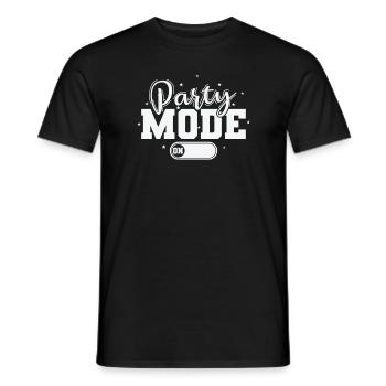 Party Mode On Party Dance Music Friends - Men's T-Shirt - black - Front - AI Model Male 178 light (178cm)