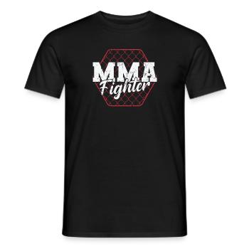 MMA Fighter Sports d’arts martiaux mixtes - T-shirt homme - noir - Devant - AI Model Male 178 light (178cm)