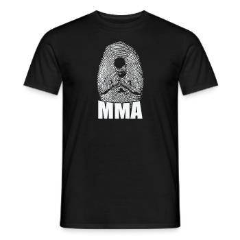 MMA Fingerprint D.N.A. Arts martiaux mixtes - T-shirt homme - noir - Devant - AI Model Male 178 light (178cm)