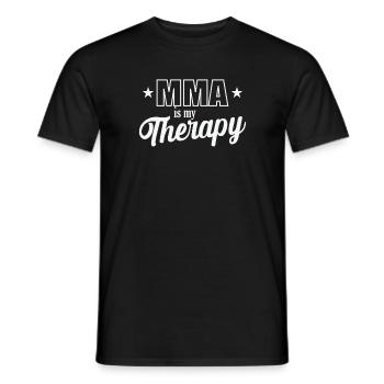 Le MMA est ma thérapie d’arts martiaux mixtes - T-shirt homme - noir - Devant - AI Model Male 178 light (178cm)