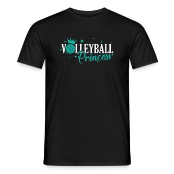 Volleyball Princess Sport Ballsportart - Männer T-Shirt - Schwarz - Vorne - AI Model Male 178 light (178cm)