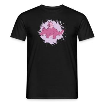 dicker Drache Fantasie Tier niedlich - Männer T-Shirt - Schwarz - Vorne - AI Model Male 178 light (178cm)