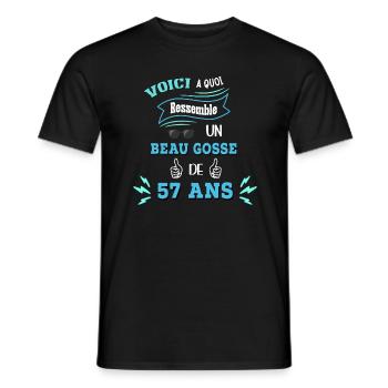 Idée De Cadeau Drôle Pour Les Beaux Gosses - T-shirt homme - noir - Devant - AI Model Male 178 light (178cm)