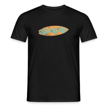 Surfboard Surfing Water Sports Wind - Men's T-Shirt - black - Front - AI Model Male 178 light (178cm)