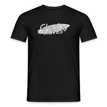 Chasing Waves Surfing Sports - Men's T-Shirt - black - Front - AI Model Male 178 light (178cm)