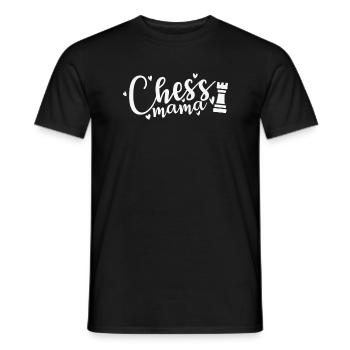 Chess Mama Chess Brain Teaser Board Game - Men's T-Shirt - black - Front - AI Model Male 178 light (178cm)