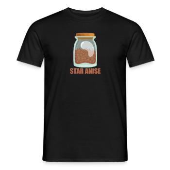 Star Anise Gewürz Geschmack Essen Kochen - Männer T-Shirt - Schwarz - Vorne - AI Model Male 178 light (178cm)