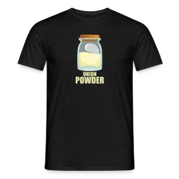 Onion Powder Gewürz Geschmack Essen Kochen - Männer T-Shirt - Schwarz - Vorne - AI Model Male 178 light (178cm)