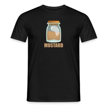 Mustard Gewürz Geschmack Essen Kochen - Männer T-Shirt - Schwarz - Vorne - AI Model Male 178 light (178cm)