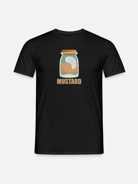 Mustard Spice Taste Food Cooking - Men's T-Shirt - black