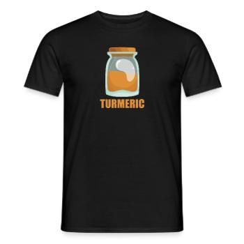 Turmeric Gewürz Geschmack Essen Kochen - Männer T-Shirt - Schwarz - Vorne - AI Model Male 178 light (178cm)