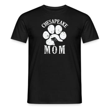 Chesapeake Mom Chesapeake Bay Retriever Hund - Männer T-Shirt - Schwarz - Vorne - AI Model Male 178 light (178cm)