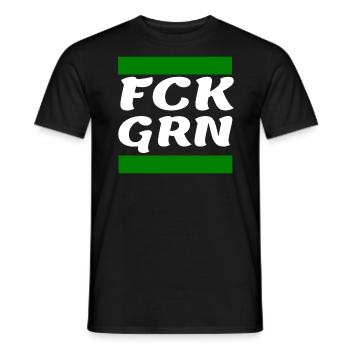 Gegen die Grünen - Männer T-Shirt - Schwarz - Vorne - AI Model Male 178 light (178cm)