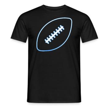Joueur de football américain - T-shirt homme - noir - Devant - AI Model Male 178 light (178cm)