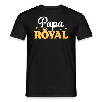 Royal Dad Man Father Dad Father's Day - Men's T-Shirt - black - Front - AI Model Male 178 light (178cm)