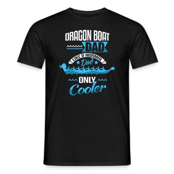 Dragonboat Racing Papa Dragon Boat - Men's T-Shirt - black - Front - AI Model Male 178 light (178cm)
