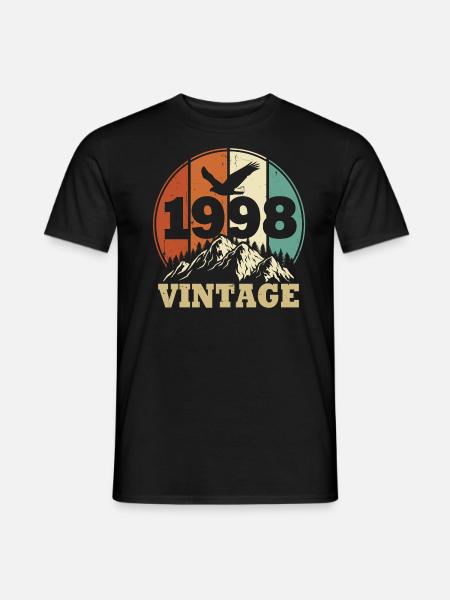 Jahrgang 1998 - Männer T-Shirt - Schwarz