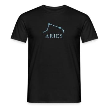 Constellation d’étoiles Signe du zodiaque Bélier - T-shirt homme - noir - Devant - AI Model Male 178 light (178cm)