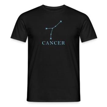 Star constellation Zodiac sign Cancer - Men's T-Shirt - black - Front - AI Model Male 178 light (178cm)