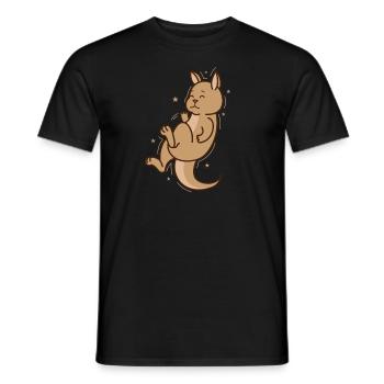Känguru schläft Australien Outback Tier - Männer T-Shirt - Schwarz - Vorne - AI Model Male 178 light (178cm)