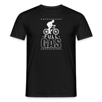 Full Gas Cycling Fitness Sports - T-shirt homme - noir - Devant - AI Model Male 178 light (178cm)