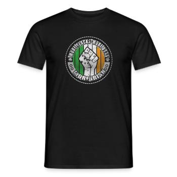 More Blacks More Dogs More Irish - Men's T-Shirt - black - Front - AI Model Male 178 light (178cm)