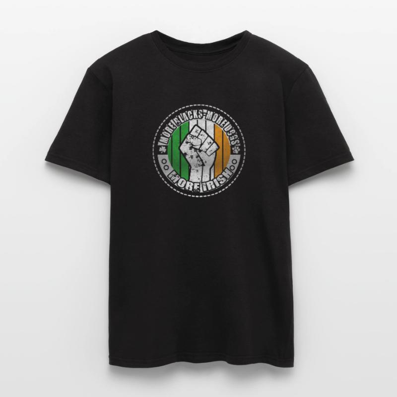 Plus de Noirs Plus de chiens Plus d’Irlandais T-shirt homme