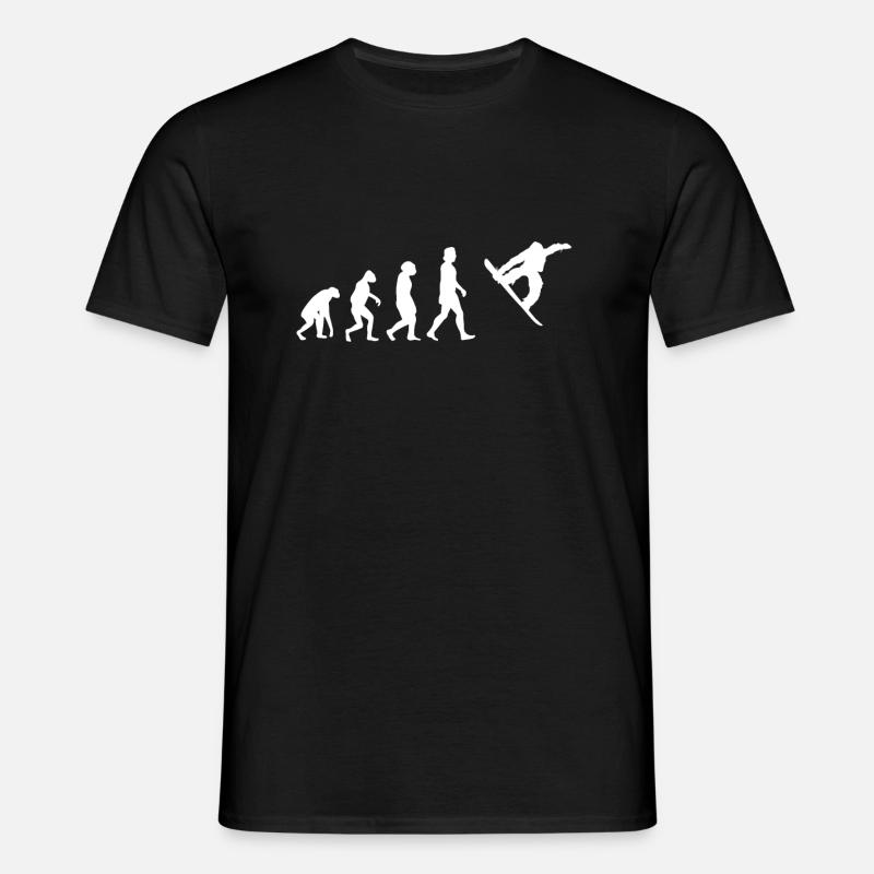 SNOWBOARD ÉVOLUTION - T-shirt Homme - noir