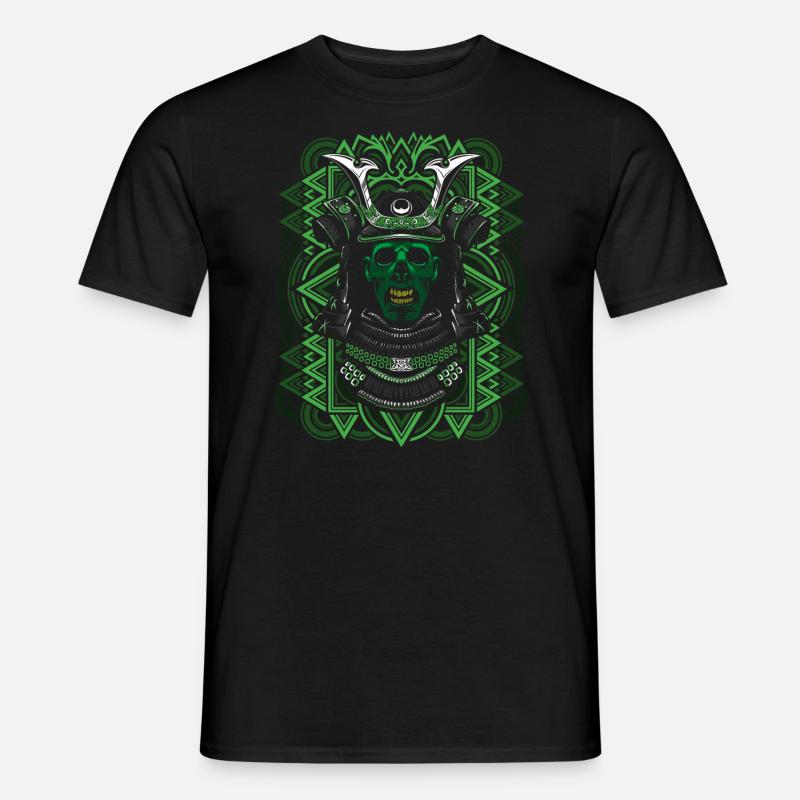 Green zombie samurai - Men’s T-shirt - black