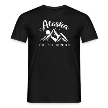 Alaska La dernière frontière États-Unis Amérique - T-shirt homme - noir - Devant - AI Model Male 178 light (178cm)