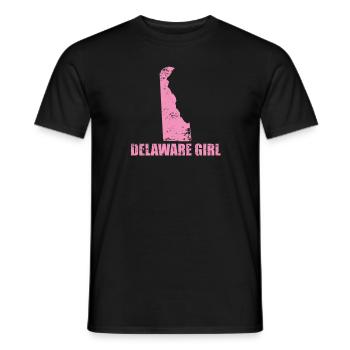 Delaware Girl USA Amerika Bundesstaat - Männer T-Shirt - Schwarz - Vorne - AI Model Male 178 light (178cm)