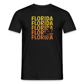 Florida Palmen USA Amerika Bundesstaat - Männer T-Shirt - Schwarz - Vorne - AI Model Male 178 light (178cm)