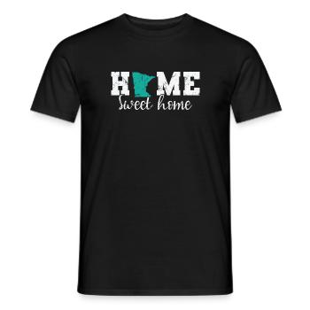 Minnesota Home sweet Home USA Amérique - T-shirt homme - noir - Devant - AI Model Male 178 light (178cm)
