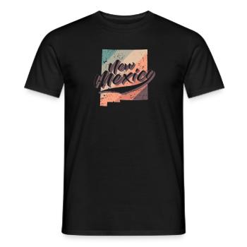 New Mexico USA America State - Men's T-Shirt - black - Front - AI Model Male 178 light (178cm)