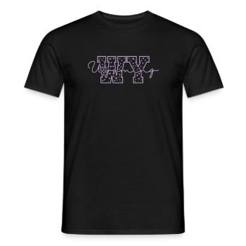 Wyoming WY Letters USA Amérique - T-shirt homme - noir - Devant - AI Model Male 178 light (178cm)