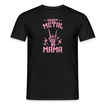 Heavy Metal Mama Musik Band Genre - Männer T-Shirt - Schwarz - Vorne - AI Model Male 178 light (178cm)