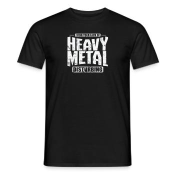 Heavy Metal Disburbing Musik Band Genre - Männer T-Shirt - Schwarz - Vorne - AI Model Male 178 light (178cm)