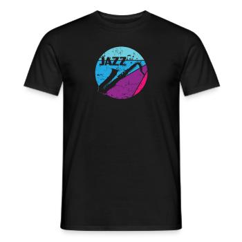 Saxophone Jazz Musik Soul - Männer T-Shirt - Schwarz - Vorne - AI Model Male 178 light (178cm)