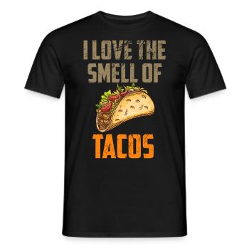 Tacos Liebhaber Ich liebe den Geruch von Tacos mexikanisches Essen - Männer T-Shirt - Schwarz - Vorne - AI Model Male 178 light (178cm)