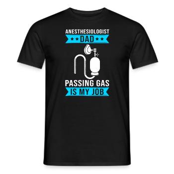 Anästhesie Papa Narkose Anästhesist - Männer T-Shirt - Schwarz - Vorne - AI Model Male 178 light (178cm)
