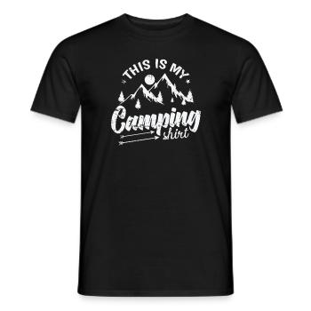 Ce sont mes vacances Camping Design Freedom - T-shirt homme - noir - Devant - AI Model Male 178 light (178cm)